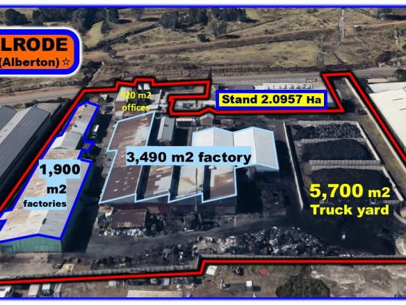 Large 20957m Industrial Property in Alrode